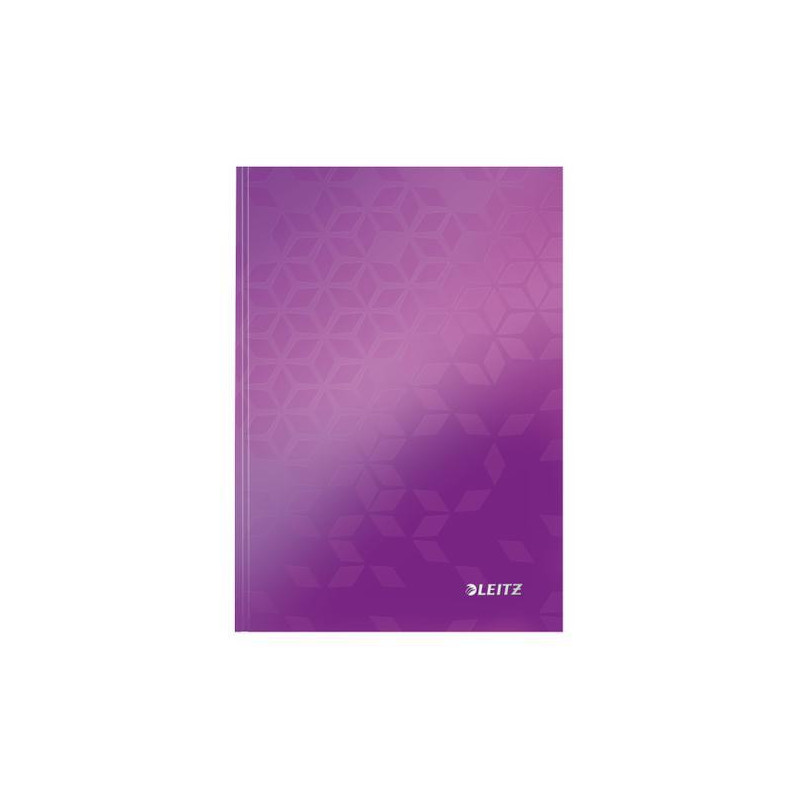 LEITZ Cahier WOW 14,8x21cm, 160 pages lignées. Couverture rigide. Coloris Violet