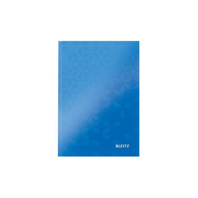 LEITZ Cahier WOW 14,8x21cm, 160 pages 5x5. Couverture rigide. Coloris Bleu