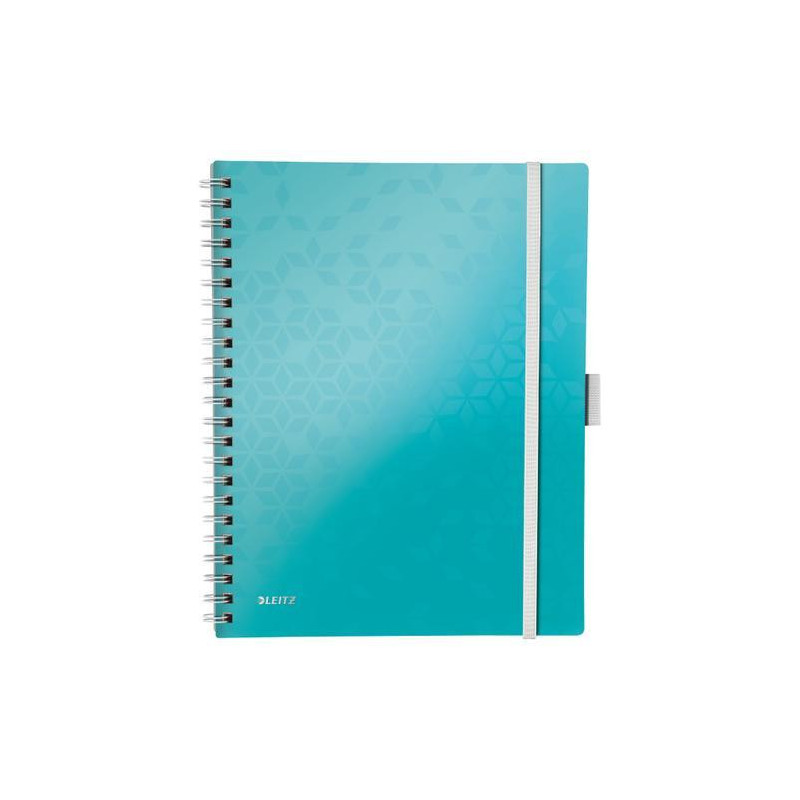 LEITZ Cahier spiralé WOW BEMOBILE 21x29,7cm, 160 pages lignées. Couverture souple polypro. Coloris Menthe