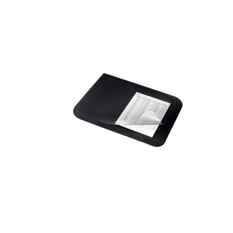 LEITZ Sous-mains Leitz Plus avec rabat en PVC. Dimensions (lxh) : 53 x 40 cm. Coloris Noir