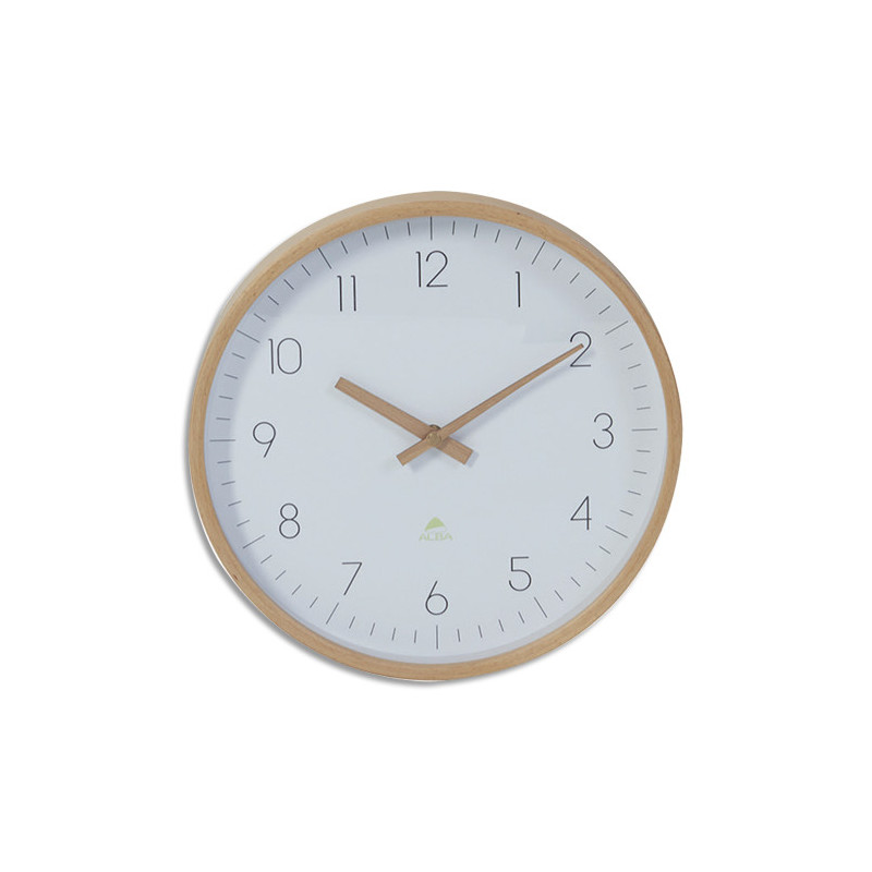 ALBA Horloge murale 30 cm cadran bois