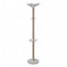 ALBA Portemanteau Nahow - 6 patères + 4 mini patères - Bois clair / blanc