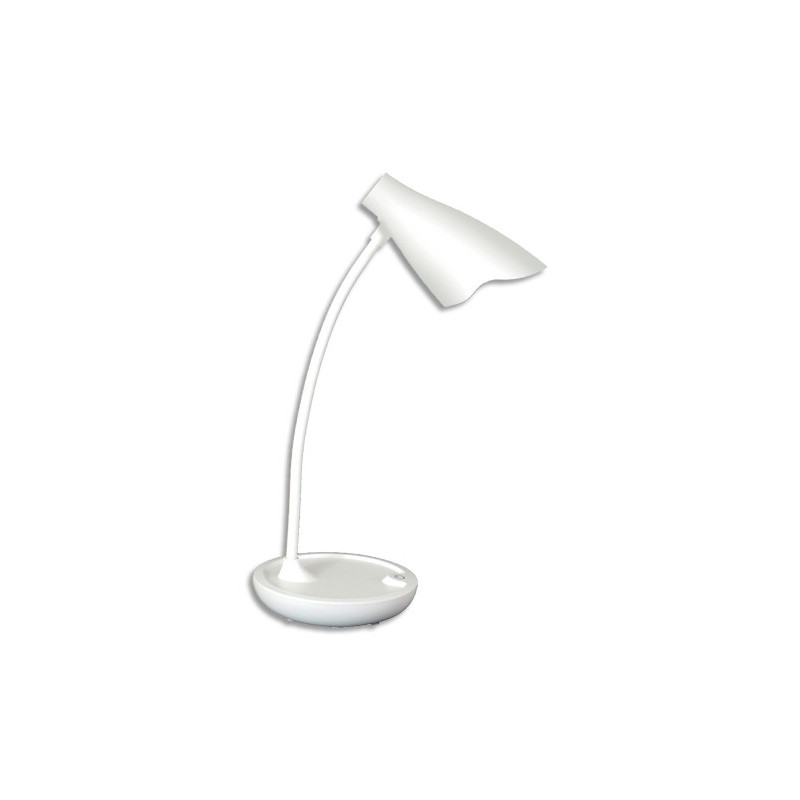 UNILUX Lampe de bureau LED Ukky blanche. alimentation via usb.