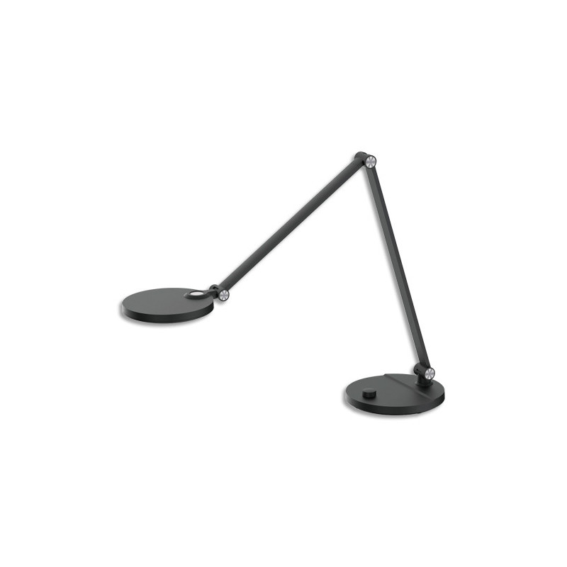 UNILUX Lampe de bureau LED Eyecaring Everest noir. Anti-éblouissement. Variateur d'intensité et couleur