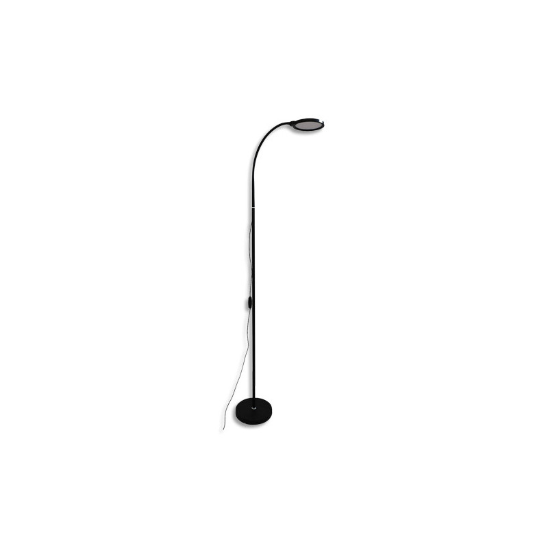 UNILUX Lampadaire LED FLEXLED noir. Hauteur ajustable. Variateur intensité et température sur cordon