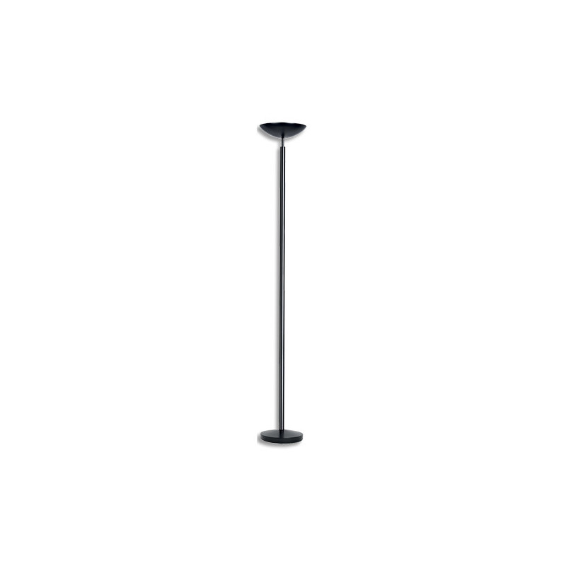 UNILUX Lampadaire LED Dely 2,0 noir. Variateur d'intensité sur le mât. 3100 k, vasque orientable