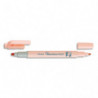 PENTEL Surligneur ILLUMINA FLEX bi-pointe 2,5/4,2mm. Coloris orange pastel