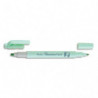 PENTEL Surligneur ILLUMINA FLEX bi-pointe 2,5/4,2mm. Coloris vert pastel