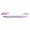 PENTEL Surligneur ILLUMINA FLEX bi-pointe 2,5/4,2mm. Coloris violet pastel