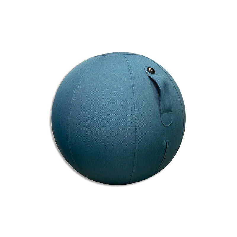 ALBA Ballon Ergo ball Bleu,diam 65 cm.En polychlorure de vinyle. Poignée de transport.Fonction de Tumbler