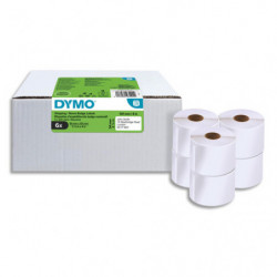 DYMO Pack de 6 rouleaux de 220 étiquettes LabelWriter 54 x 101mm