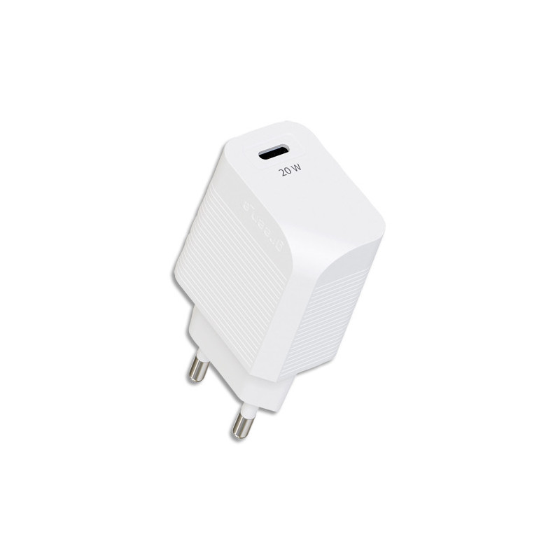 GREEN-E Chargeur secteur iPhone 12 USB Type C 20 watts