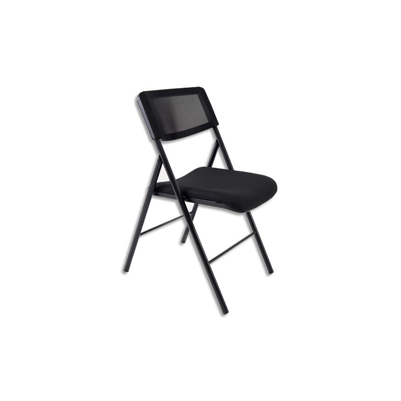 ALBA Chaise pliante DIVAN assise en mousse renforcée (30kg/m3) patins de protection. Structure en acier