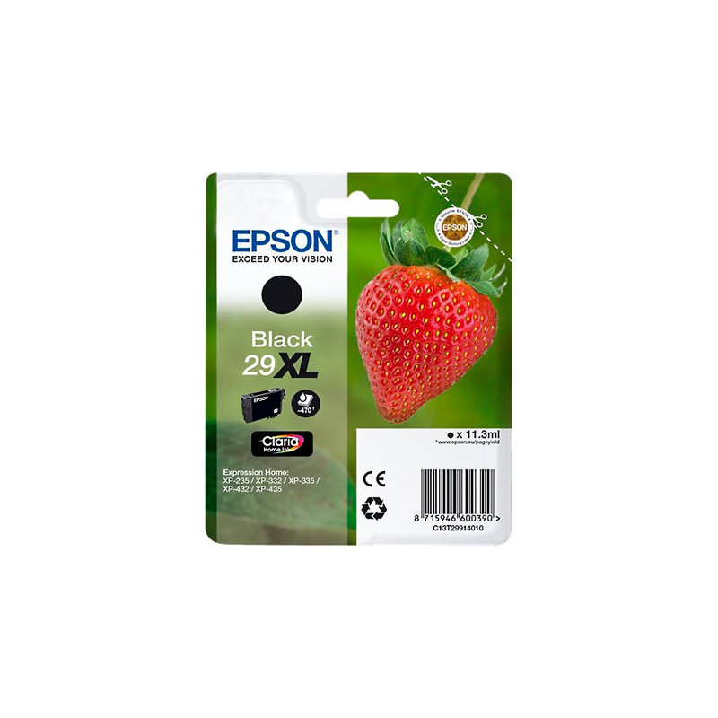 EPSON Cartouche Jet d'Encre Claria Home Noir XL ''Fraise'' 29 - C13T29914012
