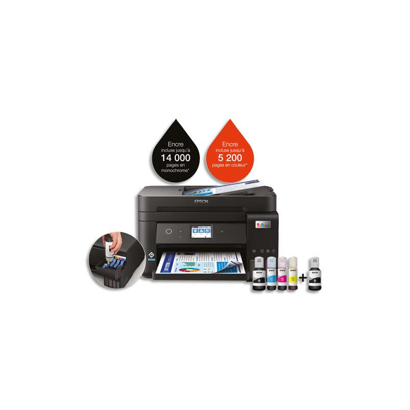 EPSON Multifonction jet d'encre couleur ECOTANK ET-4850 C11CJ60402