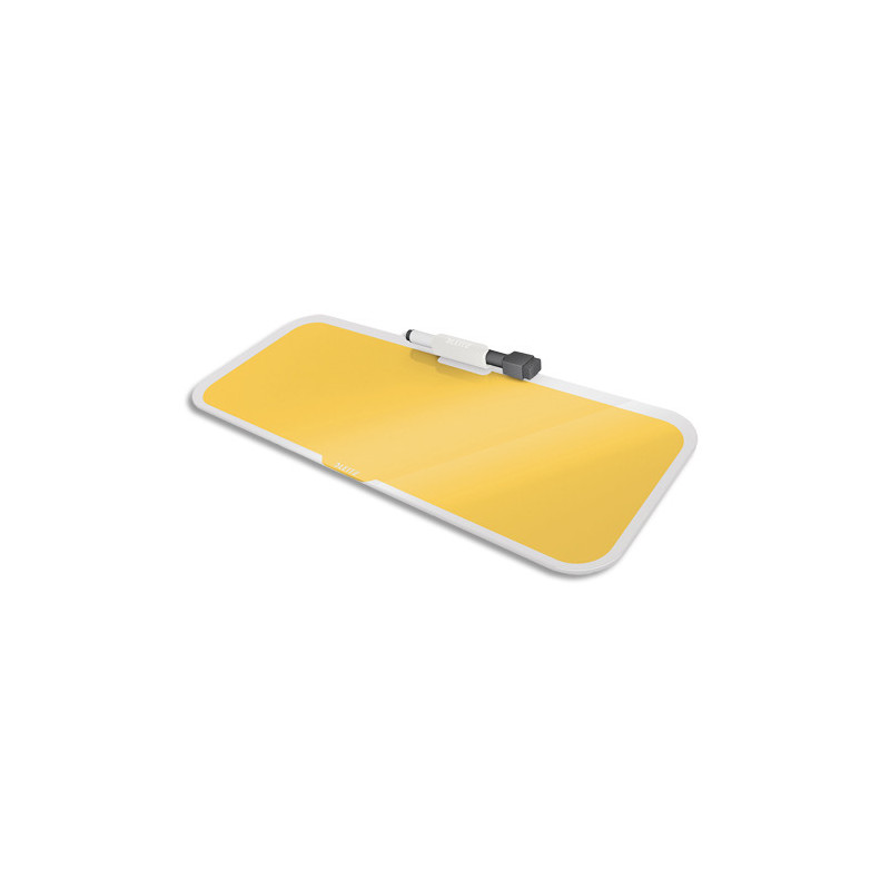 LEITZ Cosy Bloc-notes en verre, 150x60x380 mm, jaune, 52690019