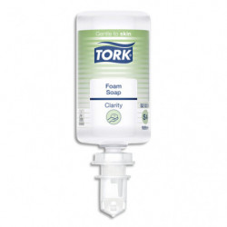 TORK Recharge savon Mousse Limpide S4 1L 99 % des ingrédients sont d'origine naturelle