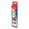 MAPED Crayon graphite HB BLACK PEPS NAVY embout GOMME. 40,90% matériau recyclé 16,50% matière naturelle