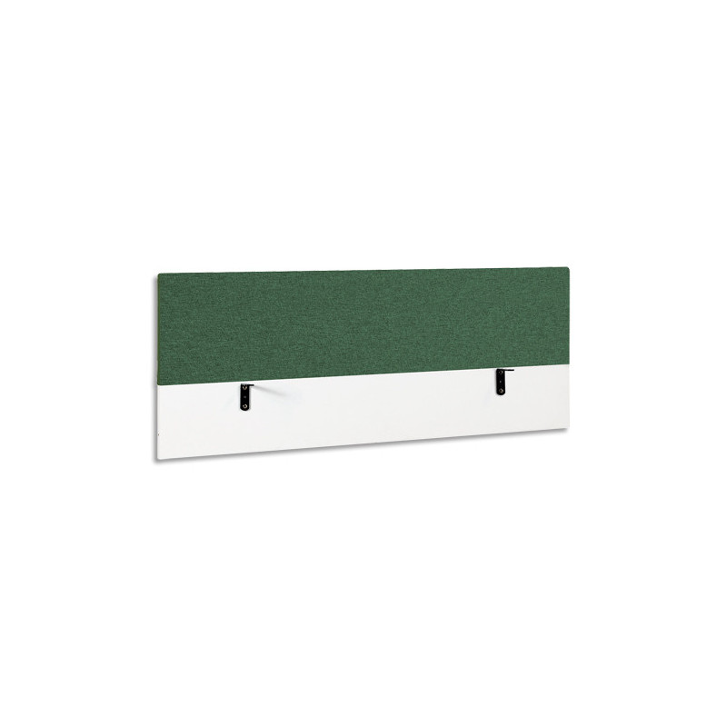 GAUTIER OFFICE Ecran de séparation L120 Sunday pour bureau. Coloris vert - Dimensions : L120 x H60 cm