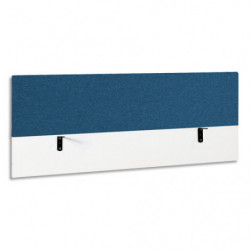 GAUTIER OFFICE Ecran de séparation L120 Sunday pour bureau. Coloris bleu - Dimensions : L120 x H60 cm