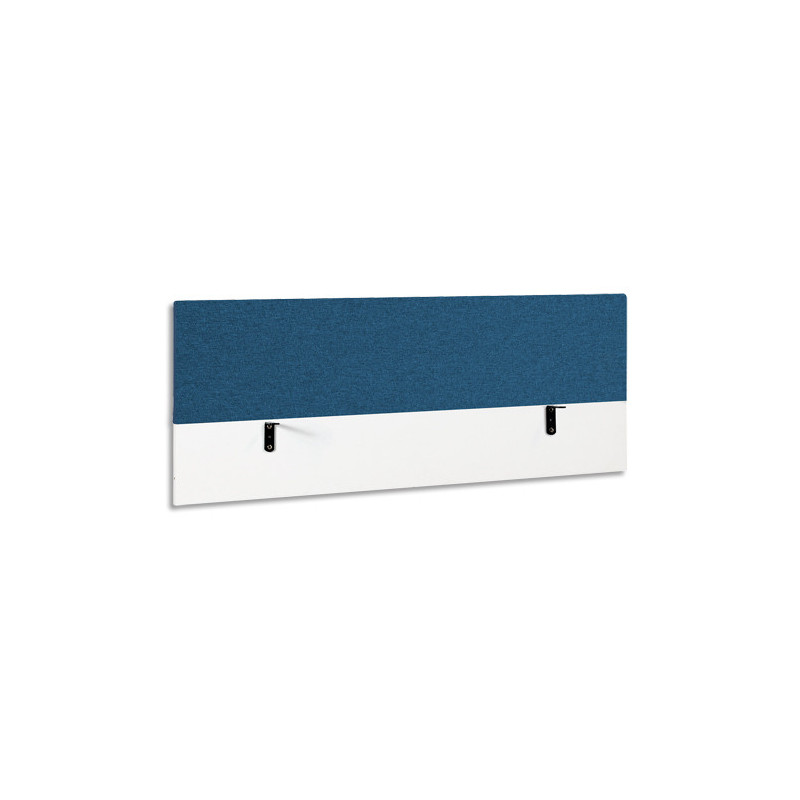 GAUTIER OFFICE Ecran de séparation L120 Sunday pour bureau. Coloris bleu - Dimensions : L120 x H60 cm