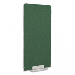 GAUTIER OFFICE Cloisons séparation L80cm X-SPACE en textile vert. Socle acier 6 mm. Fermeture zippée