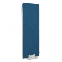 GAUTIER OFFICE Cloison Haut L60cm X-SPACE en textile bleu. Socle acier 6 mm. Fermeture zippée