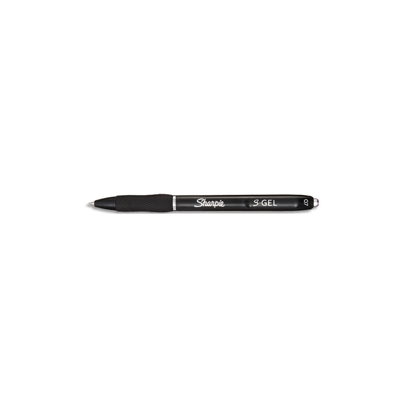 SHARPIE Roller S.GEL encre gel pointe moyenne 0,7 mm. Coloris noir