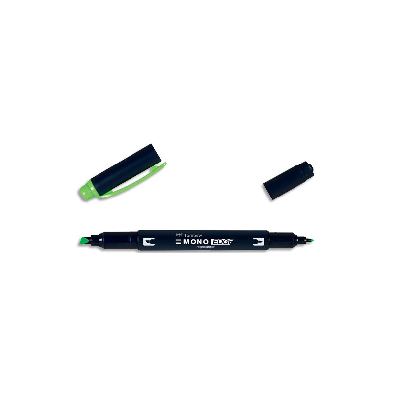 TOMBOW Surligneur MONOEDGE 2 pointes fine/biseautée. Séchage rapide. Coloris vert