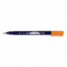 TOMBOW Feutre écriture FUDENOSUKE pointe dure, base d'eau avec pigments, inodore. Coloris Orange Fluo