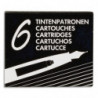 SIGN Etui de 6 cartouches d'encre internationales courtes. Coloris noir