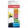 STABILO BOSS MINI surligneur pointe biseautée - Etui carton de 5 surligneurs - Coloris assortis