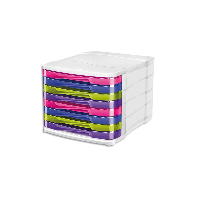 CEP Module de classement 8 tiroirs 398HM - Dimensions L29,2 x H24,6 x P38,6 cm multicolore