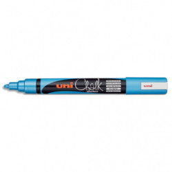 UNI-BALL Marqueur craie CHALK MARKER. Pointe ogive moyenne 1,8-2,5mm. Coloris bleu métal