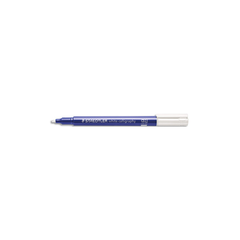 STAEDTLER® metallic calligraphy 8325 - Marqueur encre blanche pointe biseau 2,8 mm