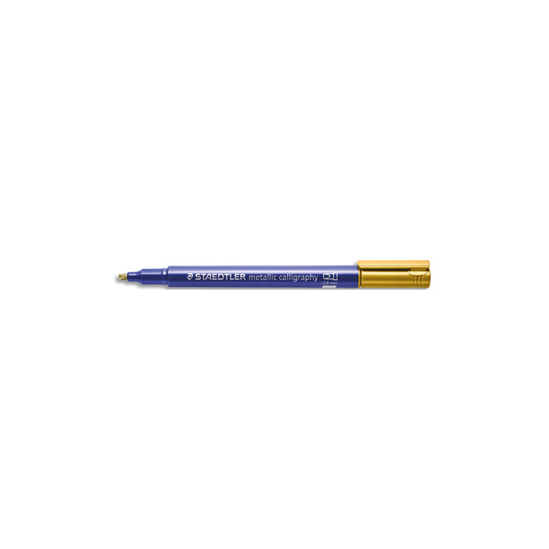 STAEDTLER® metallic calligraphy 8325 - Marqueur encre métallisée or pointe biseau 2,8 mm