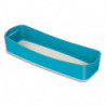 LEITZ Bac de rangement Long COSY sans couvercle. Dimensions : 30,7x5,5x10,5cm. Coloris bleu