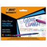 BIC Etui de 6 feutres d'écriture pointe fine. Change de couleurs (gomme & rébèle). Couleurs assorties