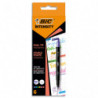 BIC Etui x 6 feutres double pointe : 1 pointe biseau pour surligner et 1 pointe fine pour écrire.