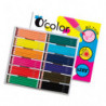 O'COLOR Pack de 288 crayons de couleurs en résine triangulaire.Diamètre crayon 7mm, mine 2,7mm. Assortis