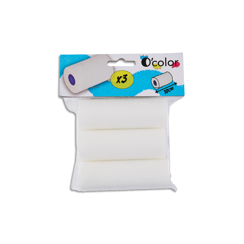 O'COLOR lot de 3 recharges de rouleau mousse 10cm .