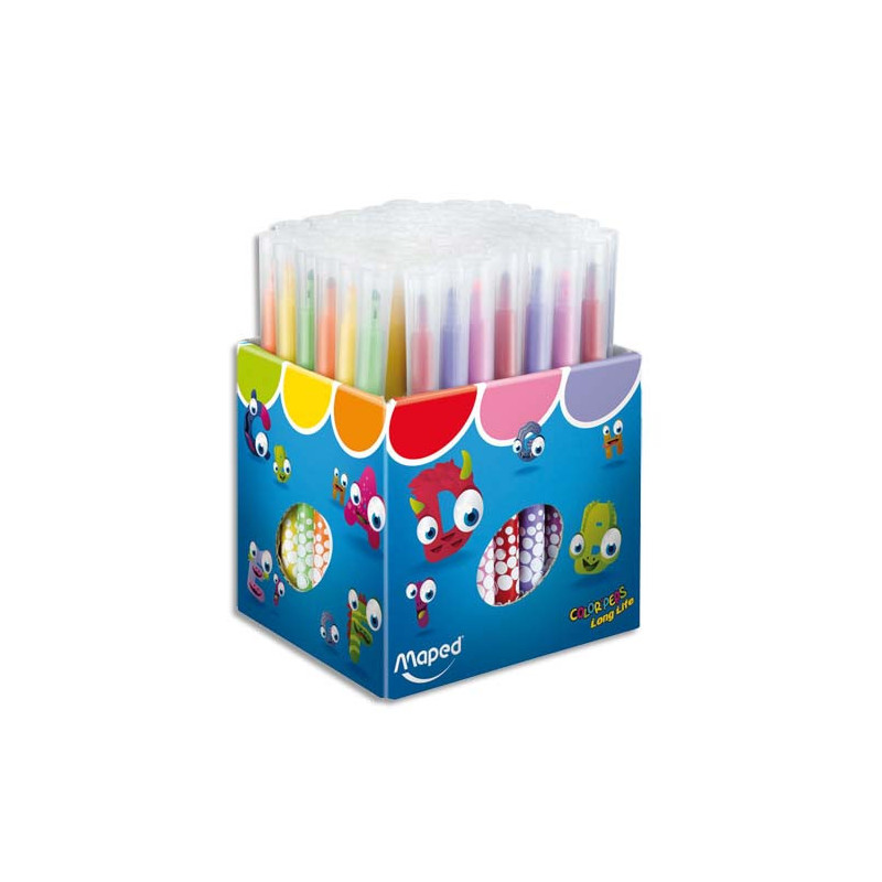MAPED Schoolpack de 72 feutres Colorpeps pointe moyenne couleurs assorties