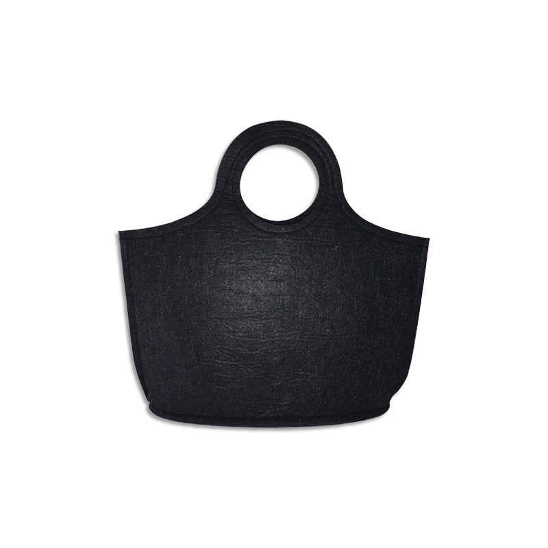 Sac à décorer en feutrine 3mm - taille L29 cm x H21 cm x P5 cm - 1 pièce / sachet - couleur noir