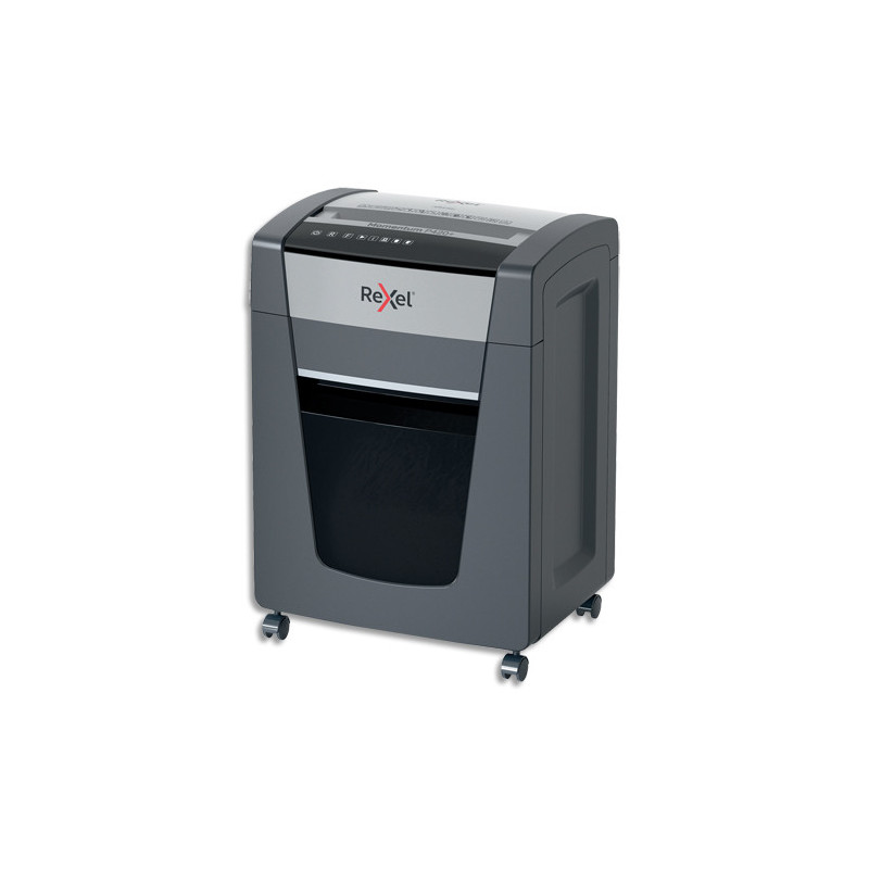 REXEL Destructeur de documents Momentum XP420+ coupe croisée 20 f,corbeille 60L,détruit agrafes/trombones