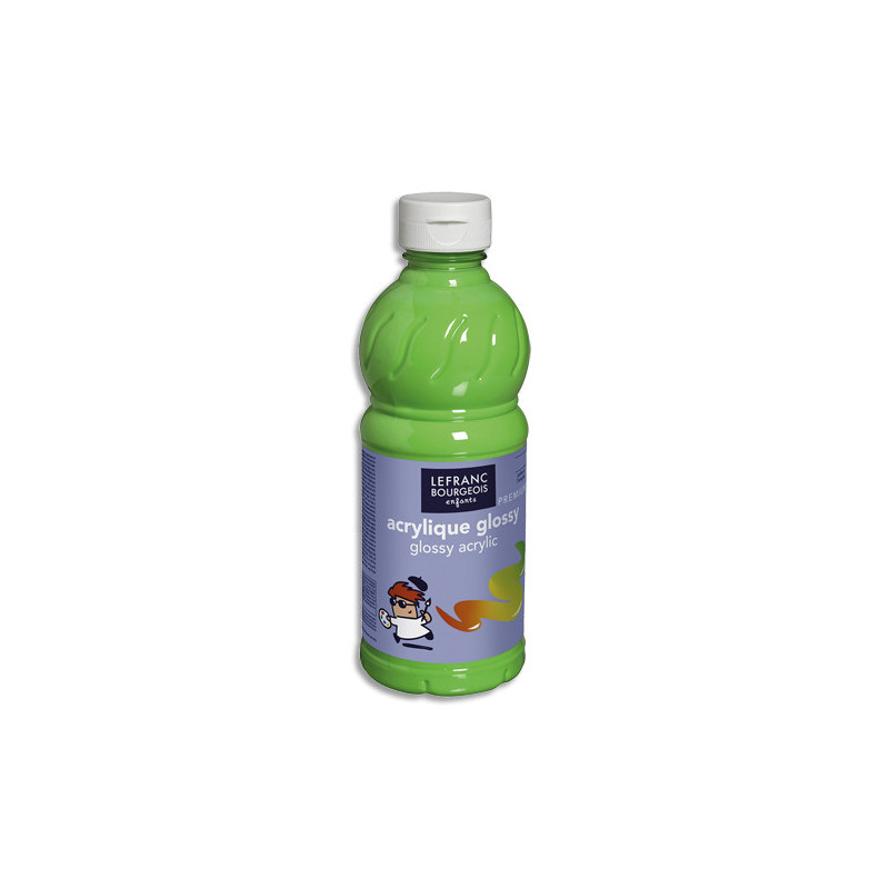 LEFRANC & BOURGEOIS Peinture acrylique Glossy 500ml Vert anis
