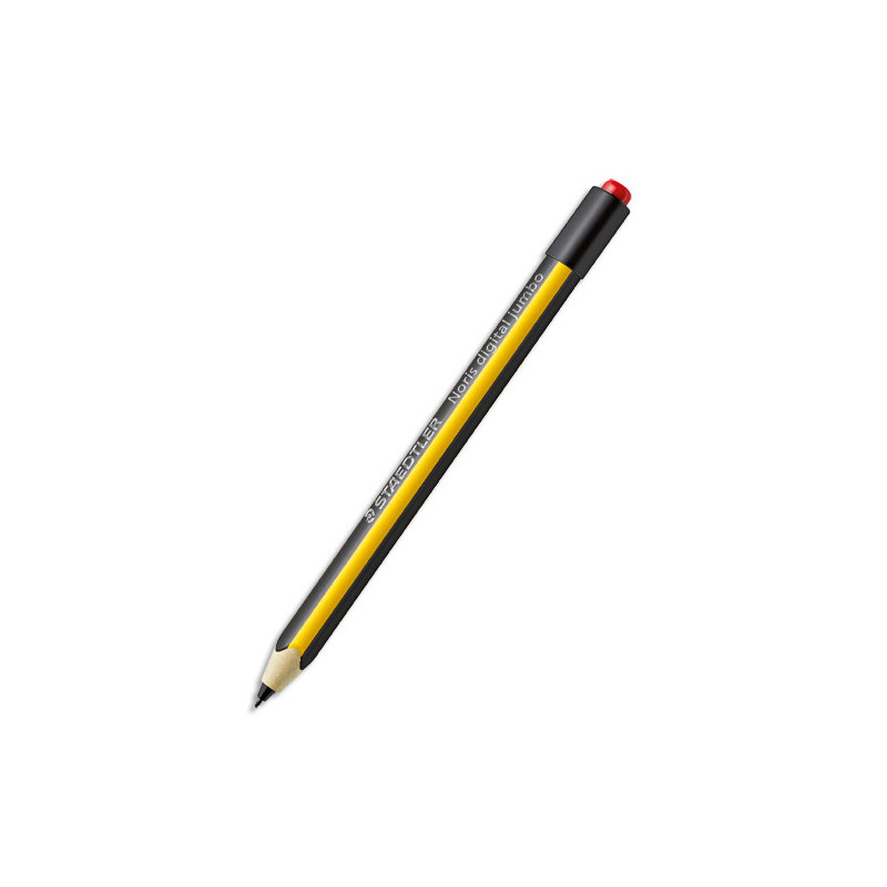 STAEDTLER Crayon stylet digital NORIS Jumbo Wopex hexagonal jaune et noir pointe Fine de 0,7 mm