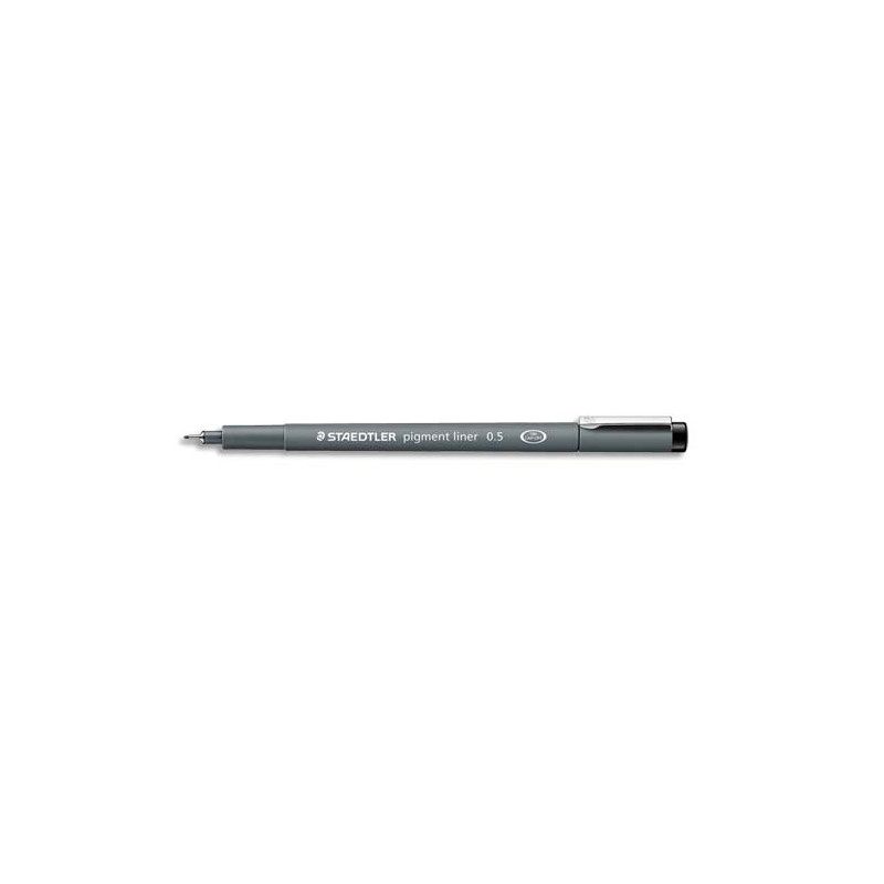 STAEDTLER Stylo-feutre Noir pointe calibrée PIGMENT LINER largeur de trait 0,5 mm