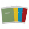 CONQUERANT Cahier Recyclé 24x32cm Seyès 96 Pages Agrafées Couverture Carte Coloris Assortis