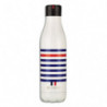 LES ARTISTES PARIS Bouteille isotherme 750ml acier inox conserve frais/24H-Chaud/10h. Design Marin