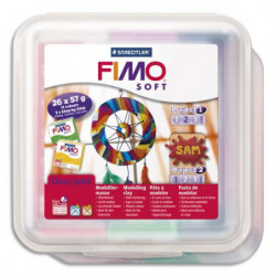 FIMO Atelier comprenant 26 pains 57 g couleurs assorties et 10 outils